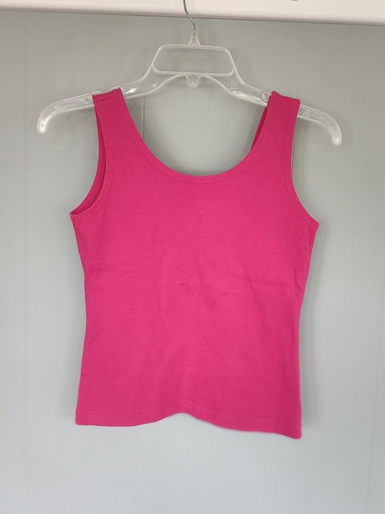 By Design Tops - Vintage Women's Fuchsia Tank Top - Cotton - Fits like "S"